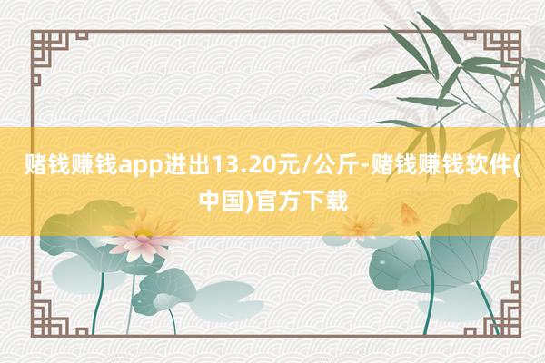 赌钱赚钱app进出13.20元/公斤-赌钱赚钱软件(中国)官方下载